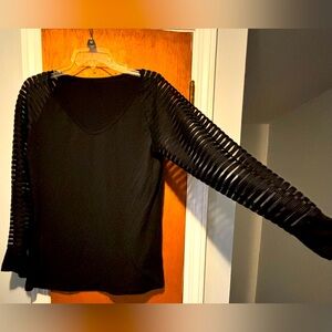 Black long sleeve top